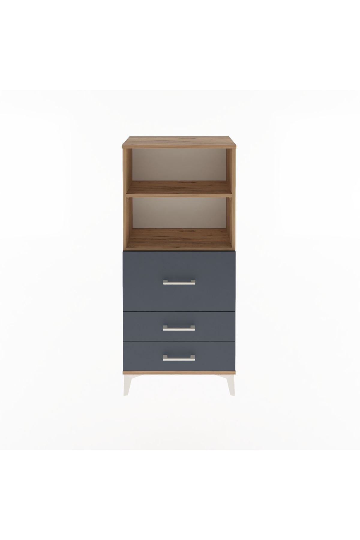 Arges Dolap 2 Raflı 3 Çekmeceli 60x30x134 - S17M014V8A