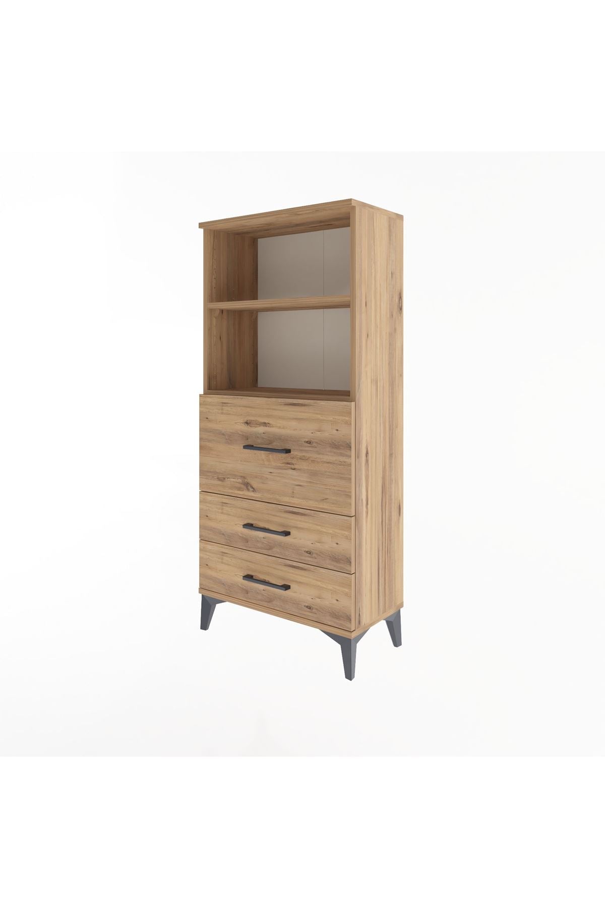 Arges Dolap 2 Raflı 3 Çekmeceli 60x30x134 - S17M014V9A