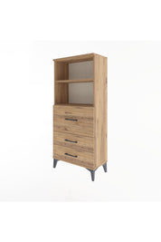 Arges Dolap 2 Raflı 3 Çekmeceli 60x30x134 - S17M014V9A