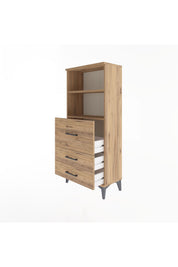 Arges Dolap 2 Raflı 3 Çekmeceli 60x30x134 - S17M014V9A