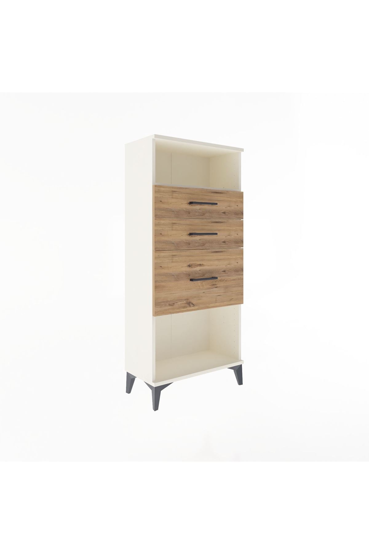 Arges Dolap Tek Raflı 3 Çekmeceli 60x30x134 - S17M015V3A
