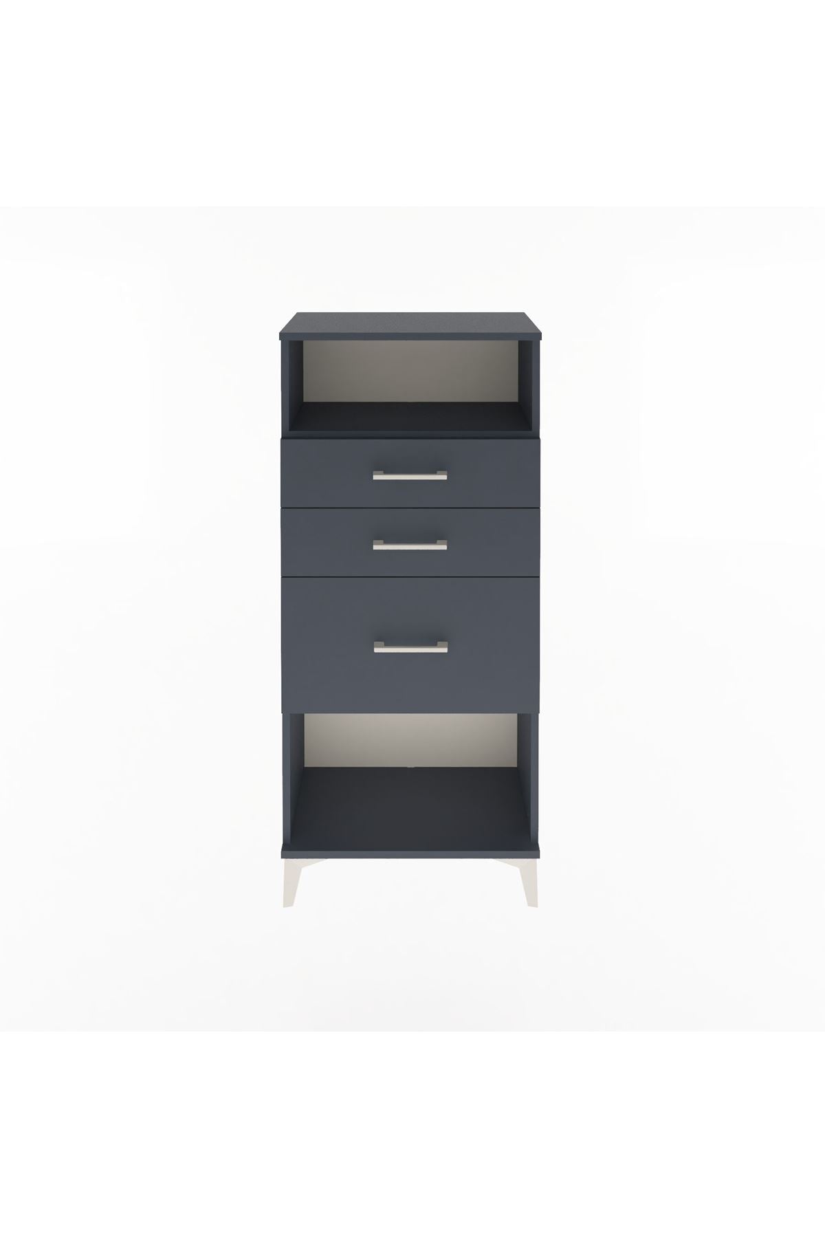 Arges Dolap Tek Raflı 3 Çekmeceli 60x30x134 - S17M015V5A