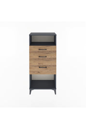 Arges Dolap Tek Raflı 3 Çekmeceli 60x30x134 - S17M015V6A
