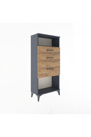 Arges Dolap Tek Raflı 3 Çekmeceli 60x30x134 - S17M015V6A