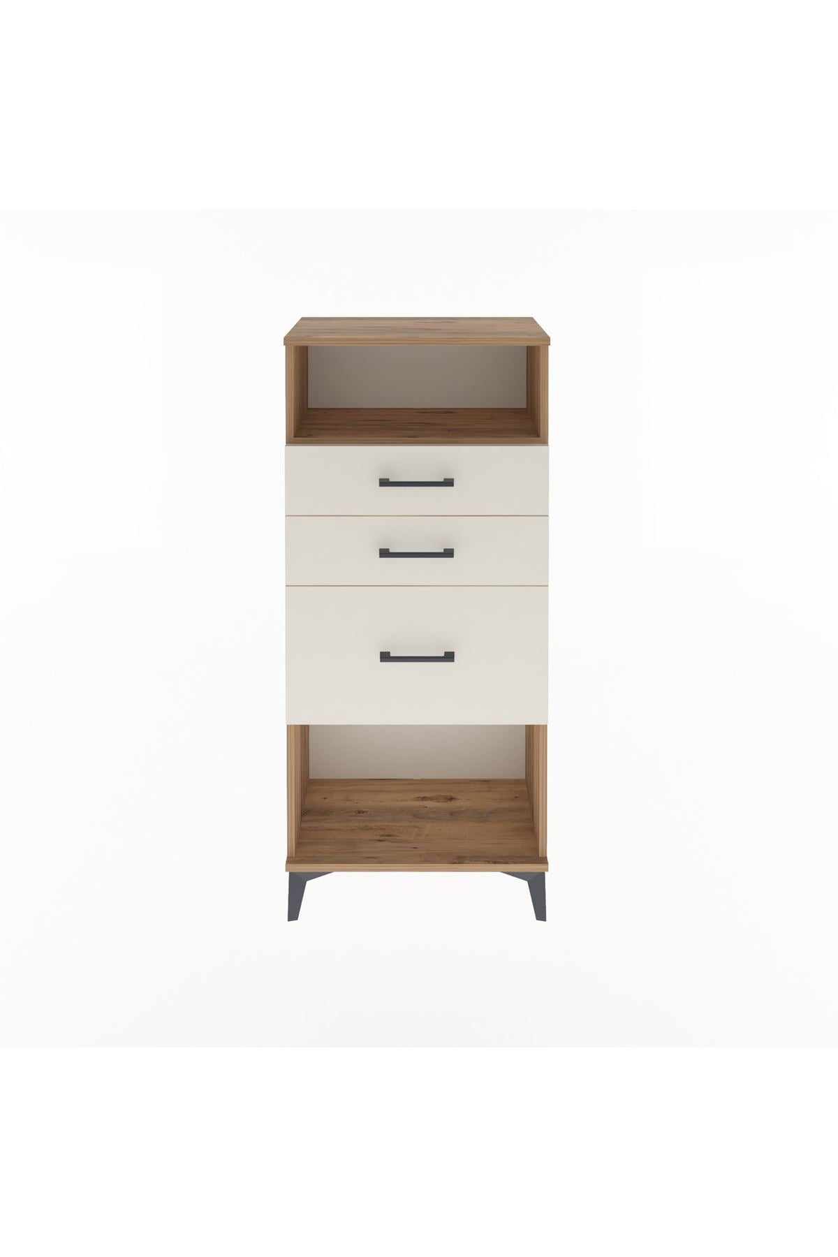 Arges Dolap Tek Raflı 3 Çekmeceli 60x30x134 - S17M015V7A