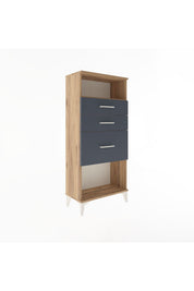 Arges Dolap Tek Raflı 3 Çekmeceli 60x30x134 - S17M015V8A