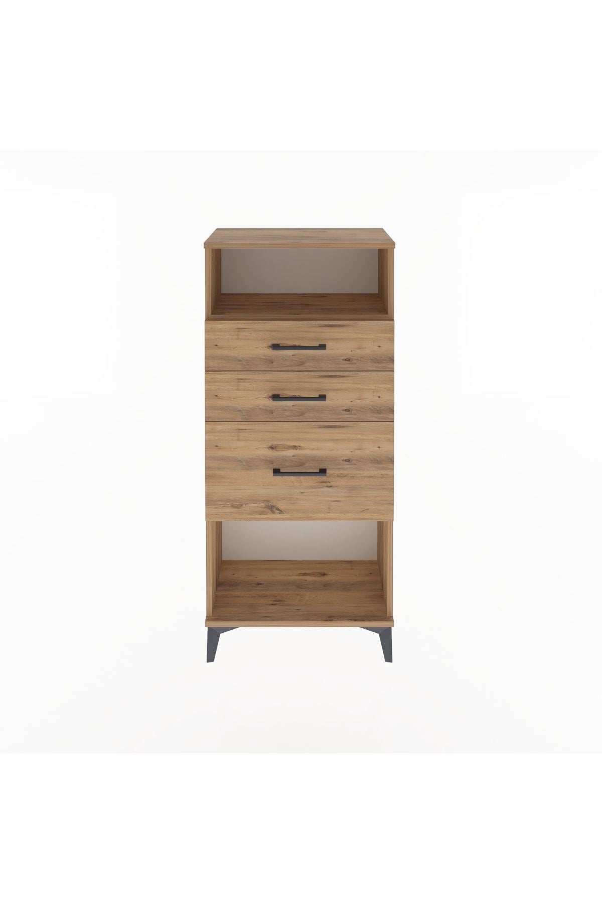 Arges Dolap Tek Raflı 3 Çekmeceli 60x30x134 - S17M015V9A