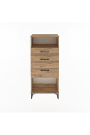 Arges Dolap Tek Raflı 3 Çekmeceli 60x30x134 - S17M015V9A
