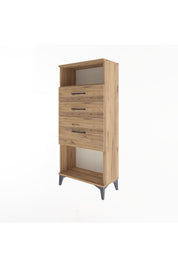 Arges Dolap Tek Raflı 3 Çekmeceli 60x30x134 - S17M015V9A