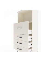 Arges Dolap Tek Raflı 4 Çekmeceli 60x30x134 - S17M016V1A
