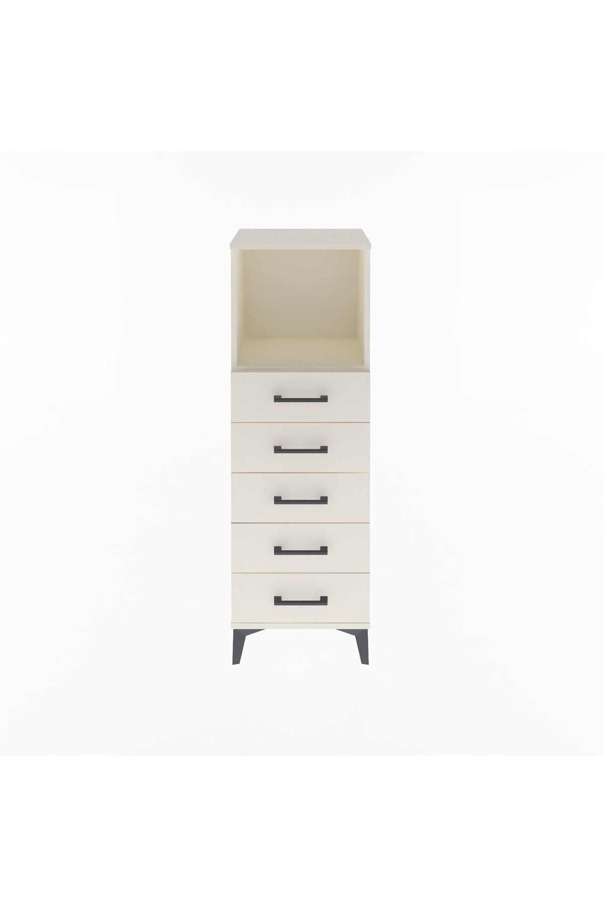 Arges Dolap Tek Raflı 5 Çekmeceli 44x30x134 - S16M075V1A