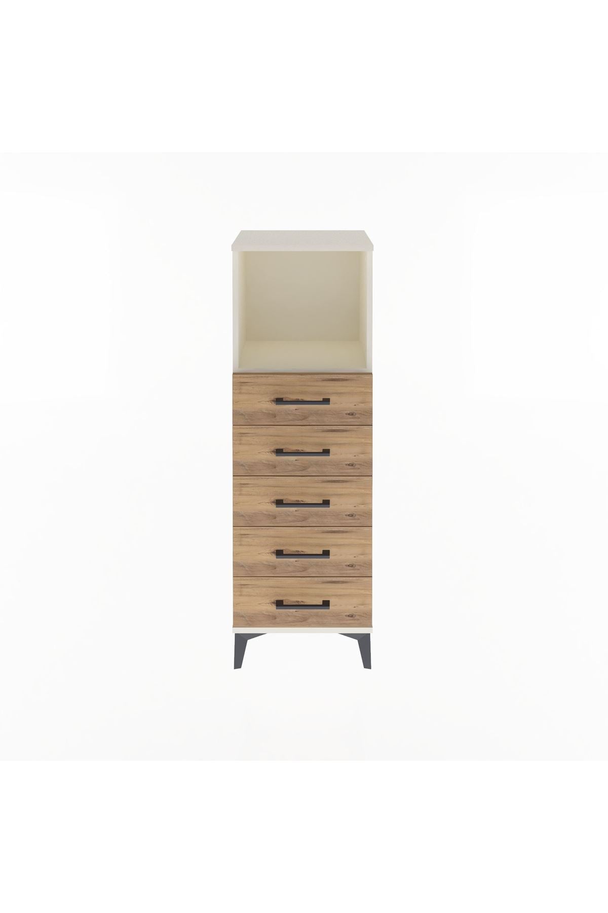 Arges Dolap Tek Raflı 5 Çekmeceli 44x30x134 - S16M075V3A