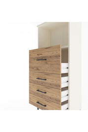 Arges Dolap Tek Raflı 4 Çekmeceli 60x30x134 - S17M016V3A