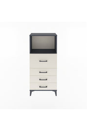 Arges Dolap Tek Raflı 4 Çekmeceli 60x30x134 - S17M016V4A