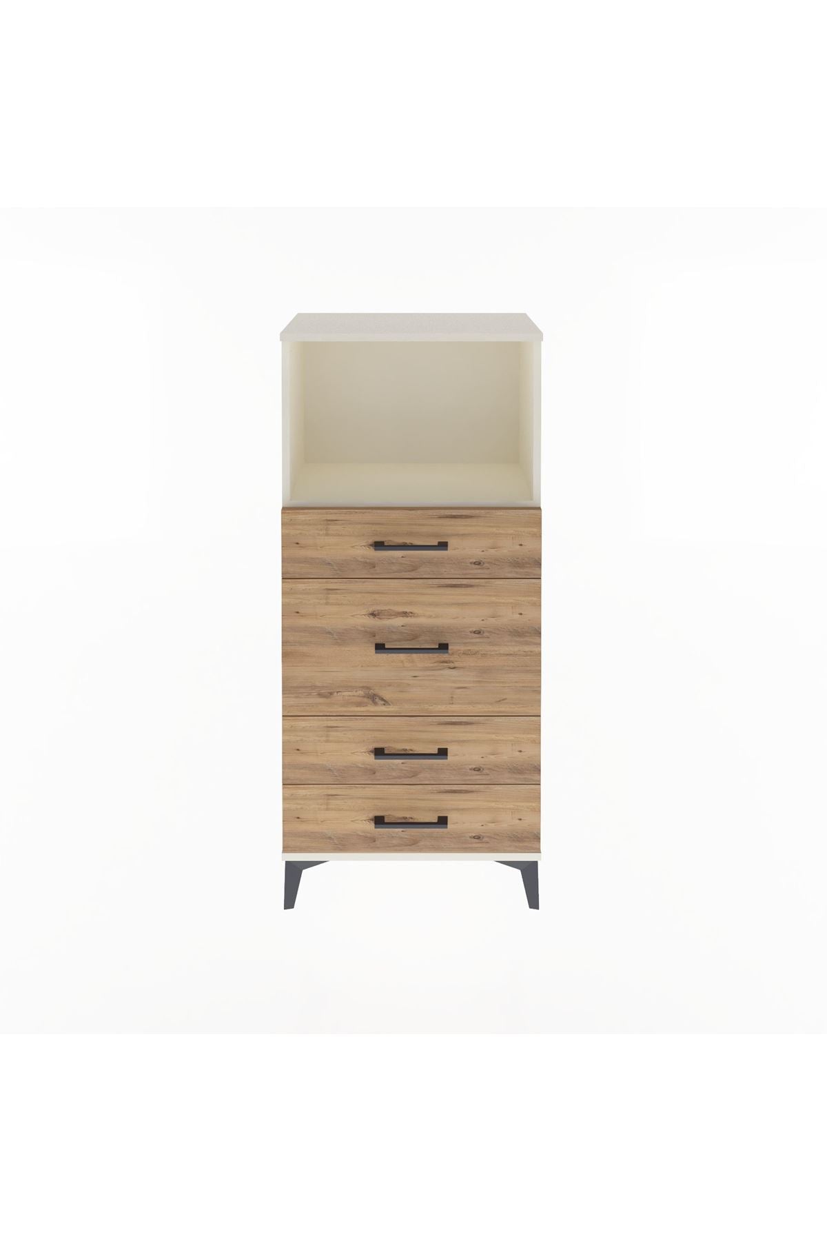 Arges Dolap Tek Raflı 4 Çekmeceli 60x30x134 - S17M017V3A