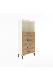 Arges Dolap Tek Raflı 4 Çekmeceli 60x30x134 - S17M017V3A