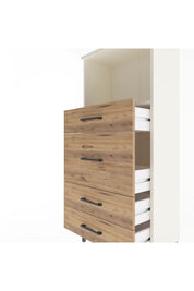 Arges Dolap Tek Raflı 4 Çekmeceli 60x30x134 - S17M017V3A