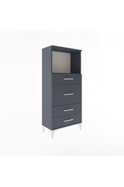 Arges Dolap Tek Raflı 4 Çekmeceli 60x30x134 - S17M017V5A