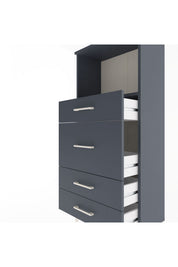 Arges Dolap Tek Raflı 4 Çekmeceli 60x30x134 - S17M017V5A
