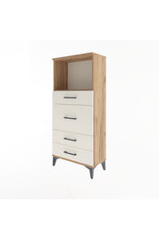 Arges Dolap Tek Raflı 4 Çekmeceli 60x30x134 - S17M017V7A