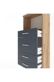 Arges Dolap Tek Raflı 4 Çekmeceli 60x30x134 - S17M017V8A