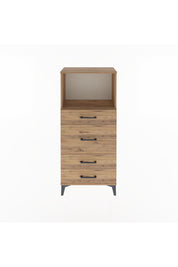 Arges Dolap Tek Raflı 4 Çekmeceli 60x30x134 - S17M017V9A