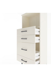 Arges Dolap Tek Raflı 4 Çekmeceli 60x30x134 - S17M018V1A