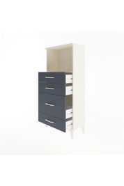 Arges Dolap Tek Raflı 4 Çekmeceli 60x30x134 - S17M018V2A
