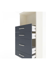 Arges Dolap Tek Raflı 4 Çekmeceli 60x30x134 - S17M018V2A