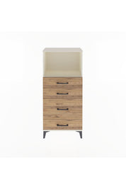 Arges Dolap Tek Raflı 4 Çekmeceli 60x30x134 - S17M018V3A