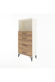 Arges Dolap Tek Raflı 4 Çekmeceli 60x30x134 - S17M018V3A