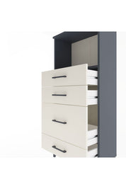 Arges Dolap Tek Raflı 4 Çekmeceli 60x30x134 - S17M018V4A