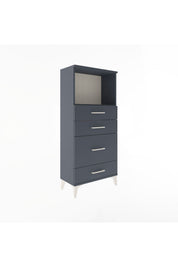 Arges Dolap Tek Raflı 4 Çekmeceli 60x30x134 - S17M018V5A