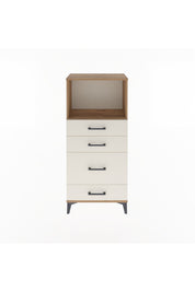 Arges Dolap Tek Raflı 4 Çekmeceli 60x30x134 - S17M018V7A