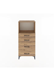 Arges Dolap Tek Raflı 4 Çekmeceli 60x30x134 - S17M018V9A