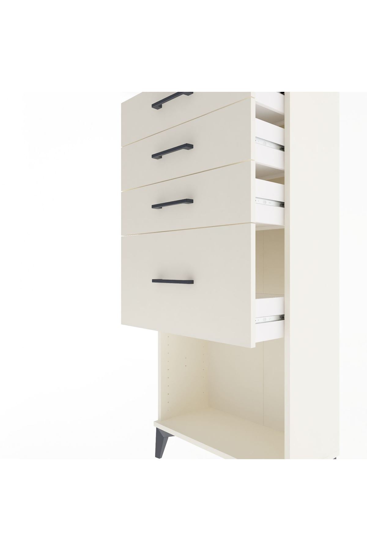 Arges Dolap 4 Çekmeceli 60x30x134 - S17M019V1A