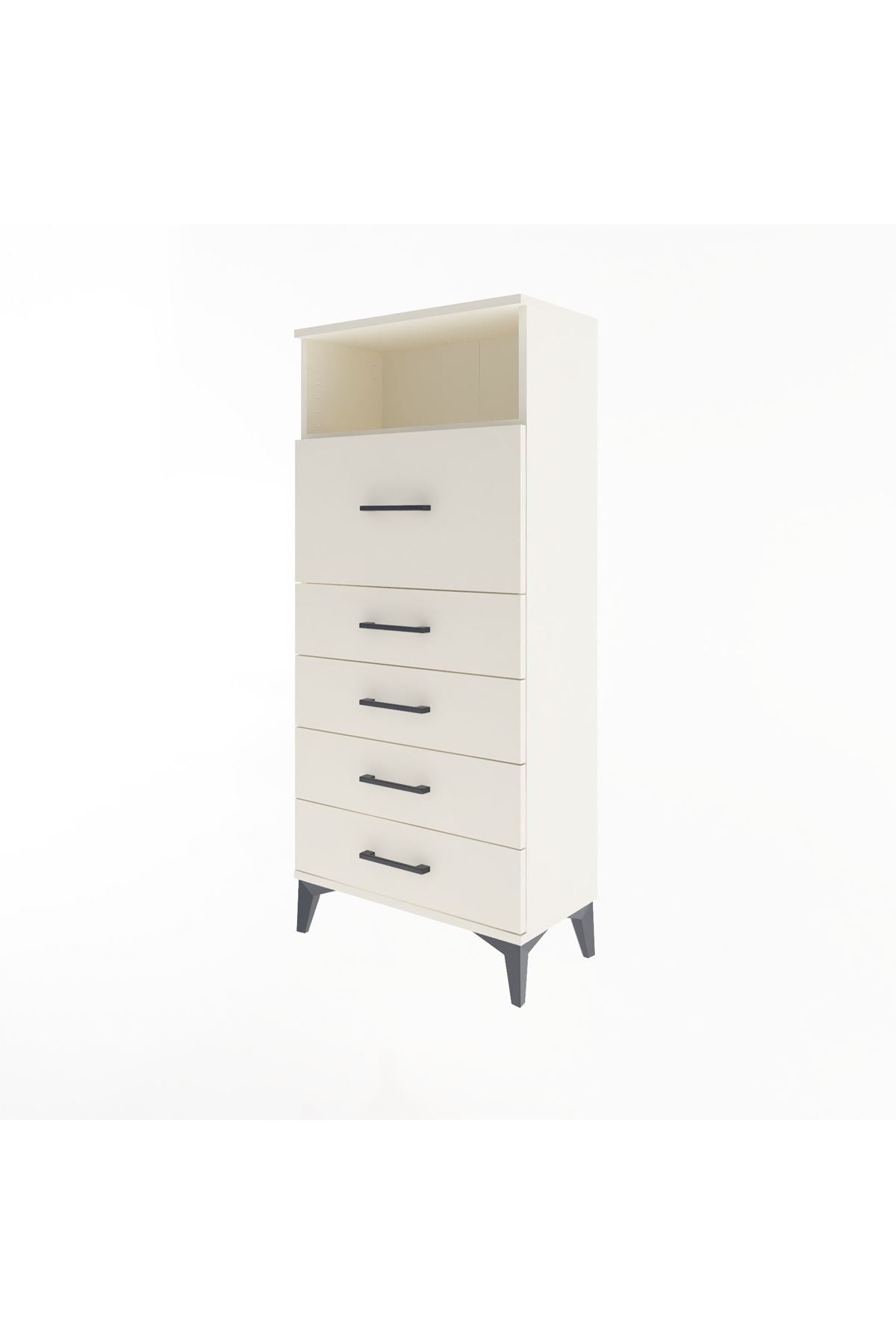 Arges Dolap Tek Raflı 5 Çekmeceli 60x30x134 - S17M020V1A