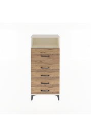 Arges Dolap Tek Raflı 5 Çekmeceli 60x30x134 - S17M020V3A