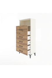 Arges Dolap Tek Raflı 5 Çekmeceli 60x30x134 - S17M020V3A