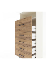 Arges Dolap Tek Raflı 5 Çekmeceli 60x30x134 - S17M020V3A
