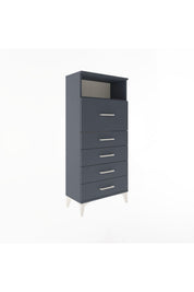 Arges Dolap Tek Raflı 5 Çekmeceli 60x30x134 - S17M020V5A