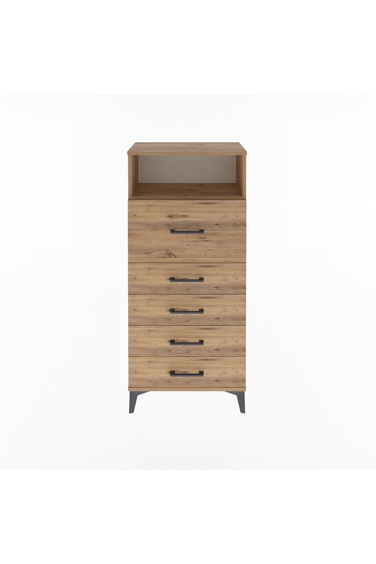 Arges Dolap Tek Raflı 5 Çekmeceli 60x30x134 - S17M020V9A