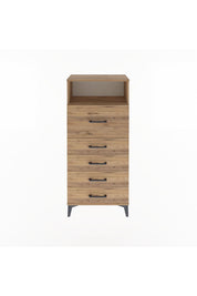 Arges Dolap Tek Raflı 5 Çekmeceli 60x30x134 - S17M020V9A