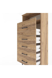 Arges Dolap Tek Raflı 5 Çekmeceli 60x30x134 - S17M020V9A