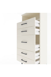 Arges Dolap Tek Raflı 5 Çekmeceli 60x30x134 - S17M021V1A