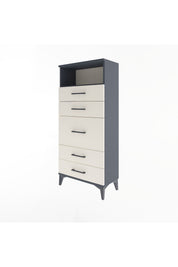Arges Dolap Tek Raflı 5 Çekmeceli 60x30x134 - S17M021V4A