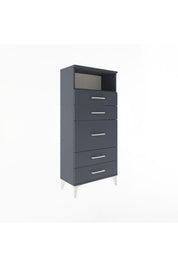 Arges Dolap Tek Raflı 5 Çekmeceli 60x30x134 - S17M021V5A