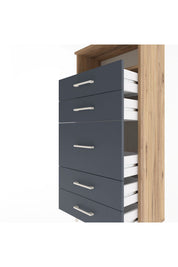 Arges Dolap Tek Raflı 5 Çekmeceli 60x30x134 - S17M021V8A