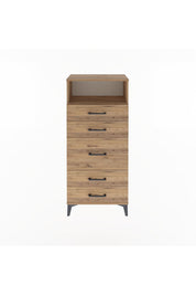 Arges Dolap Tek Raflı 5 Çekmeceli 60x30x134 - S17M021V9A