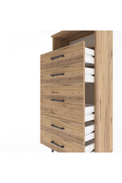 Arges Dolap Tek Raflı 5 Çekmeceli 60x30x134 - S17M021V9A